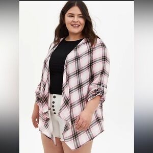 Torrid Pink Plaid Camisole Top